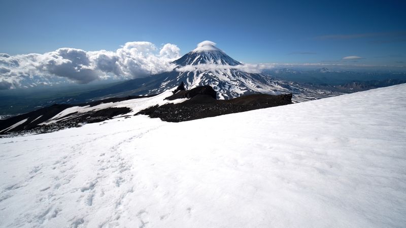 Корякский вулкан. Камчатка. На спуске фото превью