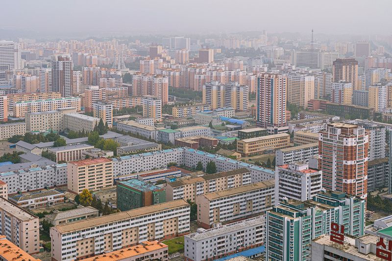 Пхеньян с высоты Идей Чучхе фото превью
