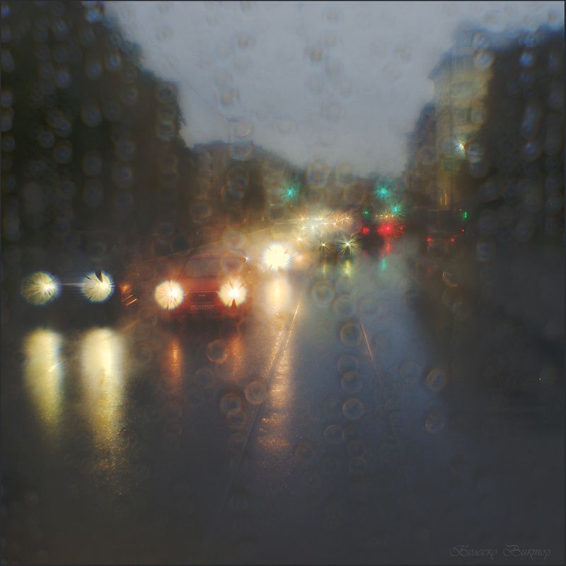 монокль, индустар-50, artрhoto, manuallens Дождливый час пик фото превью