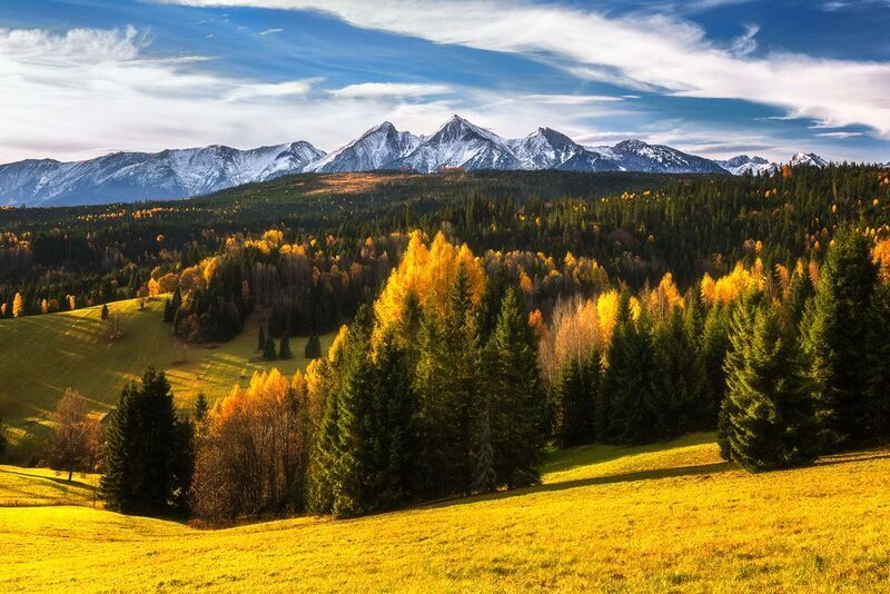 Morning under the mountains фото превью