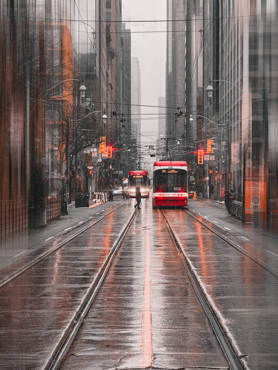 #city #urban #tram #street #mood #light #transport #road #rails, Shpek Andrey