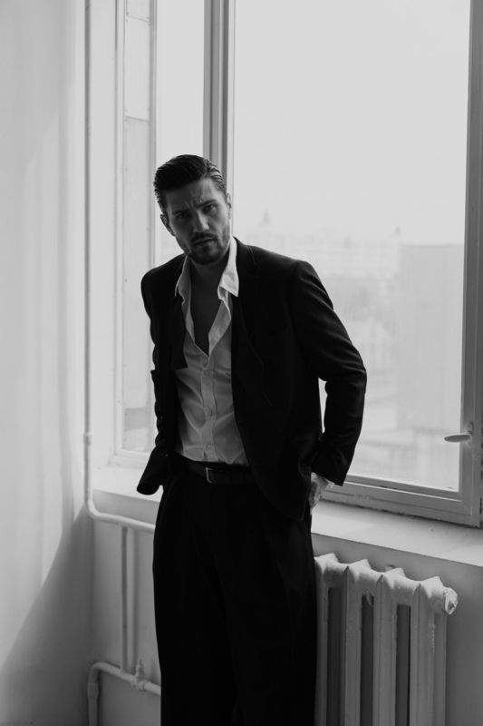 мужской портрет, мужчина, мужская съемка, black and white, male, men, актер, модель  фото превью