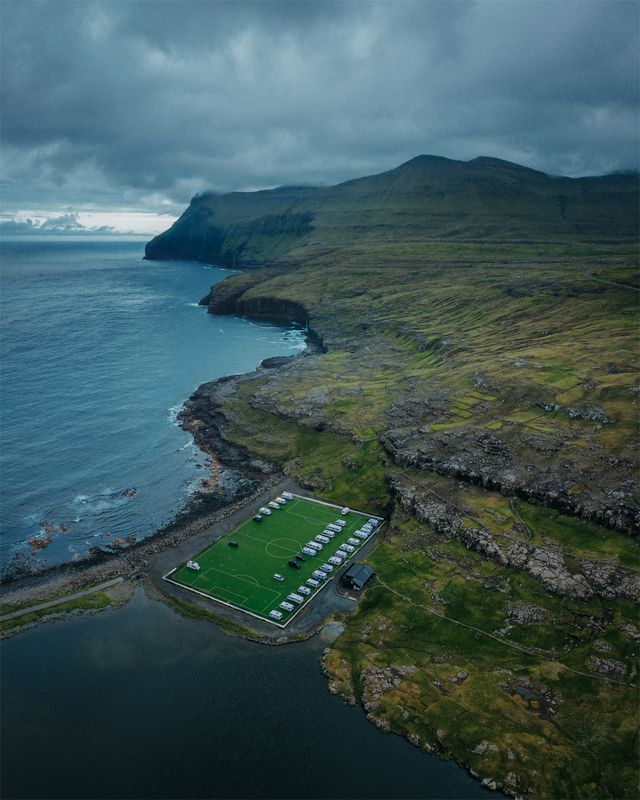 faroe, faroe islands, фарерские острова, drangarnir, аэрофотосъемка, фареры, атлантический океан, дрон, stadium Atlantic stadium фото превью