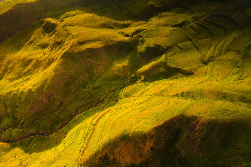 горы, Дагестан, Южный Дагестан, пейзаж, рассвет, террассы,  фото превью