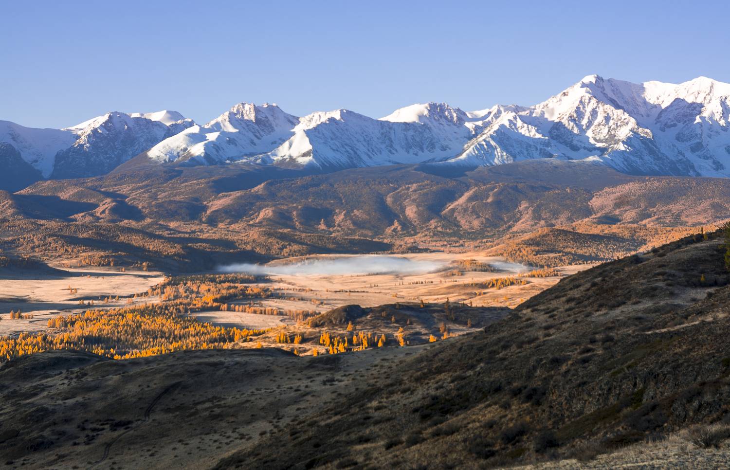 россия, горный алтай,осень,утро, Андрей Поляков