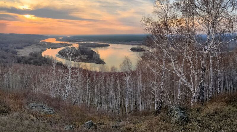 бийский пейзаж ранней весной Бийский весенний пейзаж фото превью