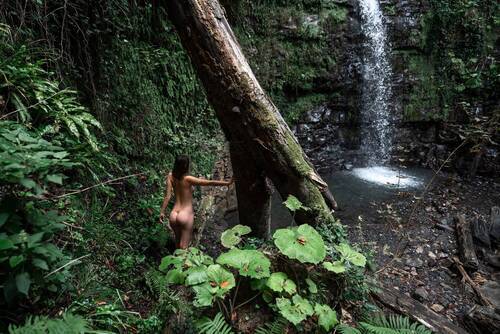 Woman and fall