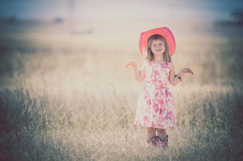 канада, альберта, калгари, дикий запад, ковбой, портрет, позовый Маленькая ковбойка. фото превью