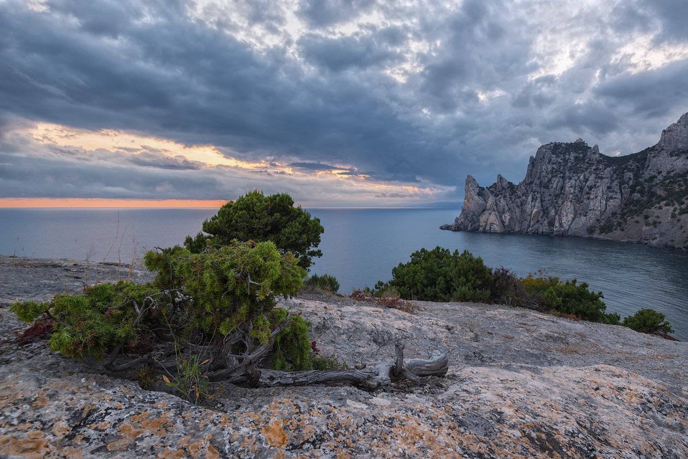 Горы, Море, Небо, Облака, Пейзаж, Dmitriy  Baginskiy