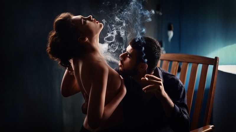 nikon, girl, light Дым фото превью