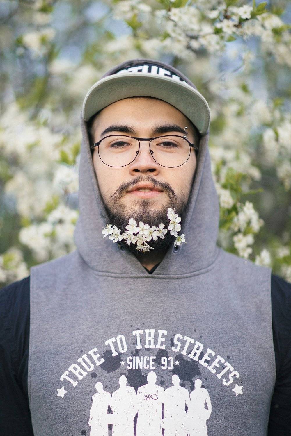 весна, борода, цветы, Владимир