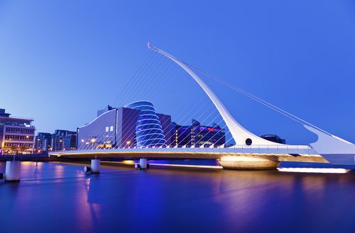 SAMUEL BECKETT BRIDGE . From series of bridges in Ireland