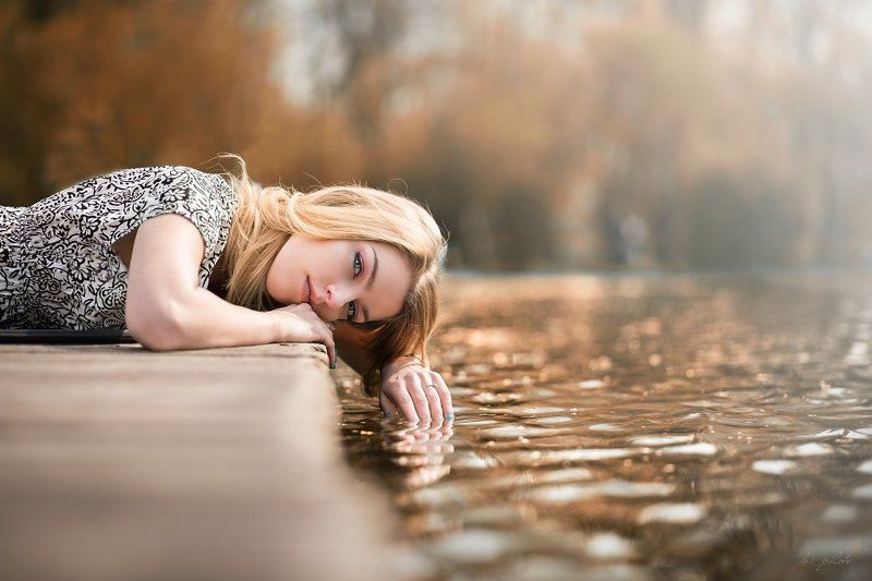 Blonde, Portrait, Summer, Water Dreaming фото превью