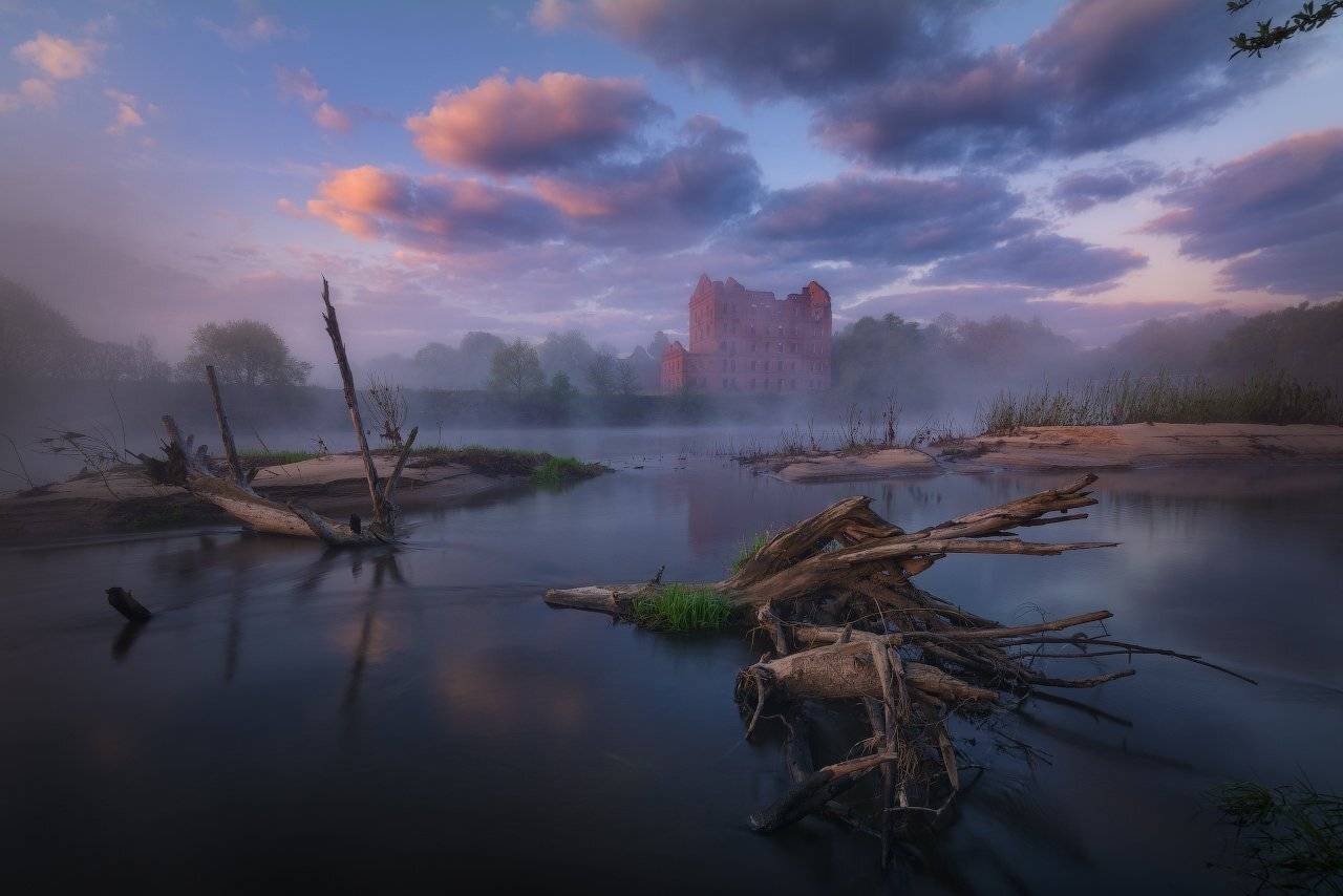 Sigma10-20, Вода, Мельница, Никон D7100, Пейзаж, Пейзажнаясъемка, Протва, Рассвет, Река, Туман, Утро, Юрятино, Жмак Евгений