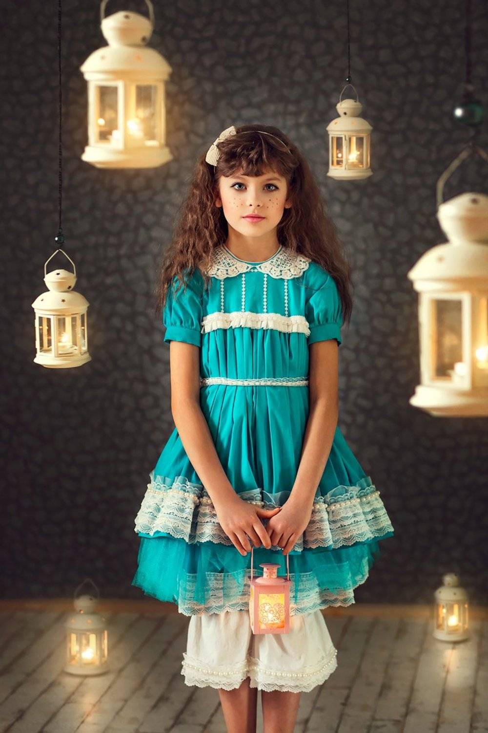 Арт свет, Голубой, Девочка, Красивый, Кукла, Платье, Портрет детский, Сказка, Сказочный, Марина Кондратова