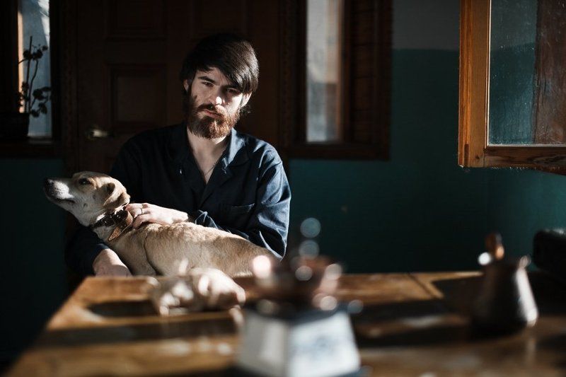 dog, man, sun, portrait Good morning? фото превью