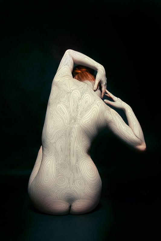 Art nude, Art photo, Body, Carolinemadison, Graphic, Lines Lines фото превью
