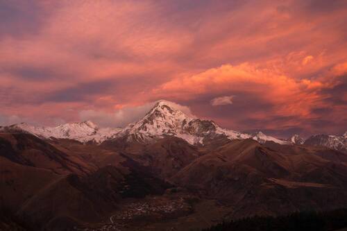 Morning over Kazbek