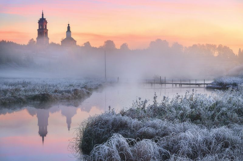 Белое утро в селе Белая фото превью