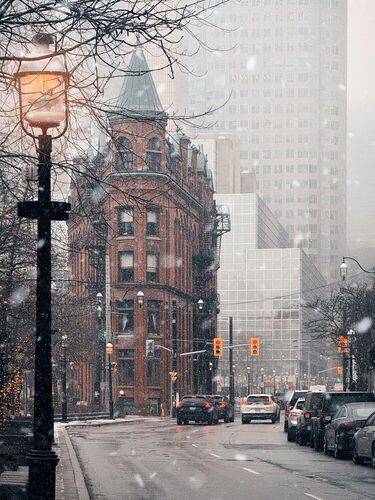 Toronto winter street