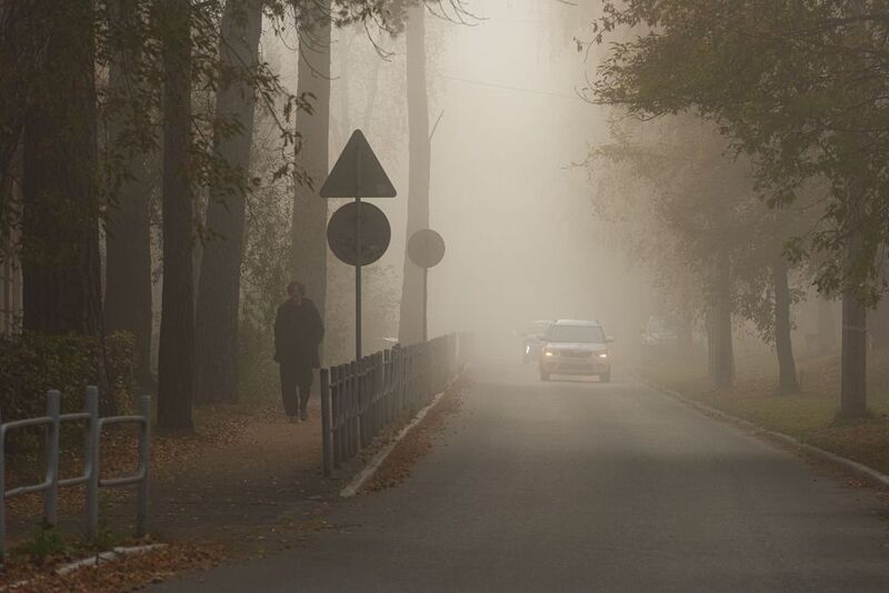 стрит, город, туман, осень, утро История одного утра фото превью