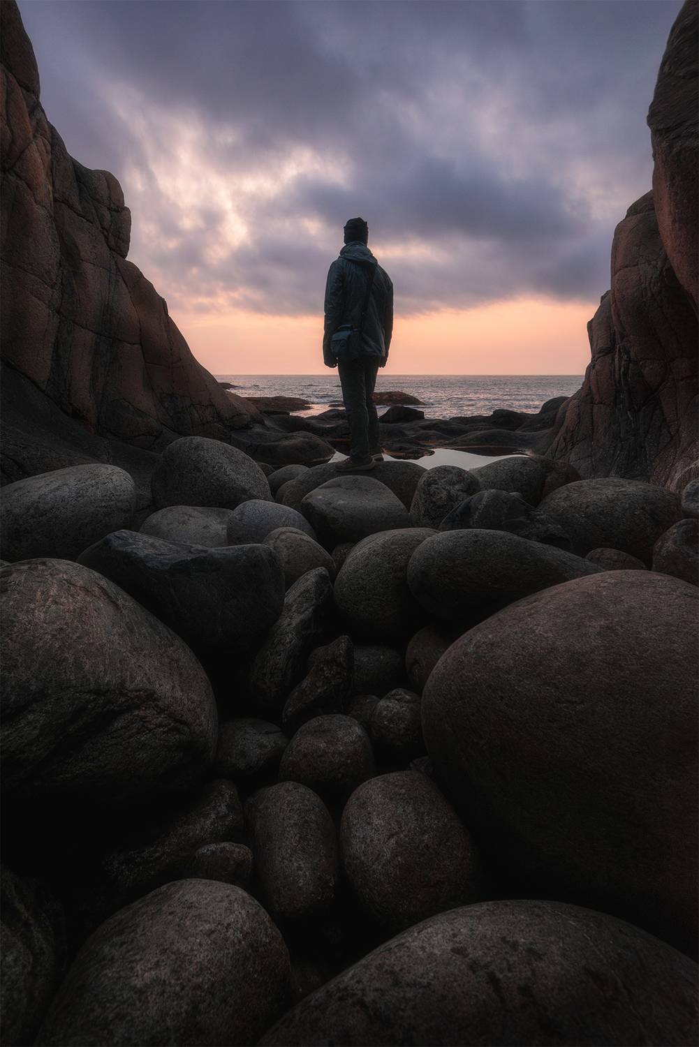 териберка, море, закат, скалы, кольский, север, Растворов Игорь