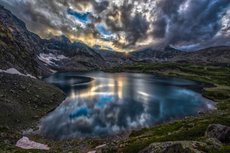 алтай, вечер, горы Вечер фото превью