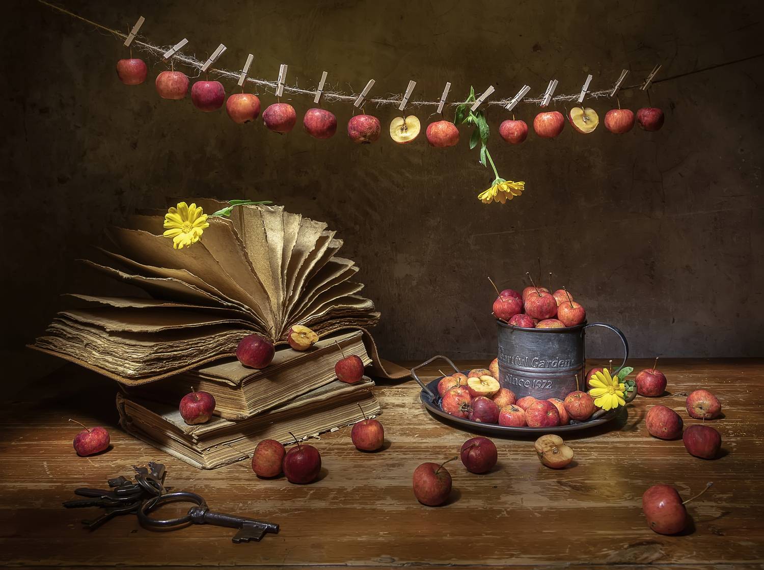 натюрморт, райские яблоки, Татьяна Феденкова