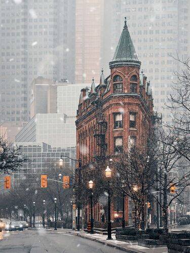 Toronto winter street