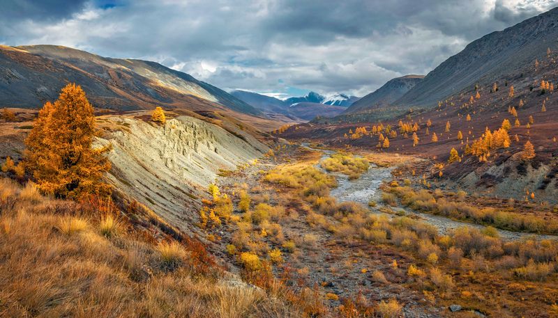 горный алтай, сентябрь, долина реки джазатор Верховья реки Джазатор... фото превью