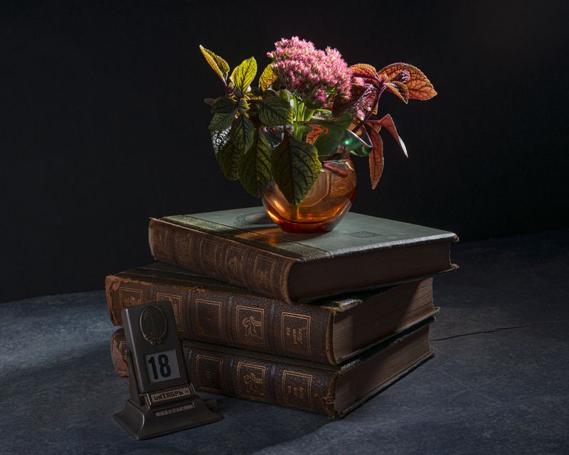 Этюд с цветами в вазе фото превью