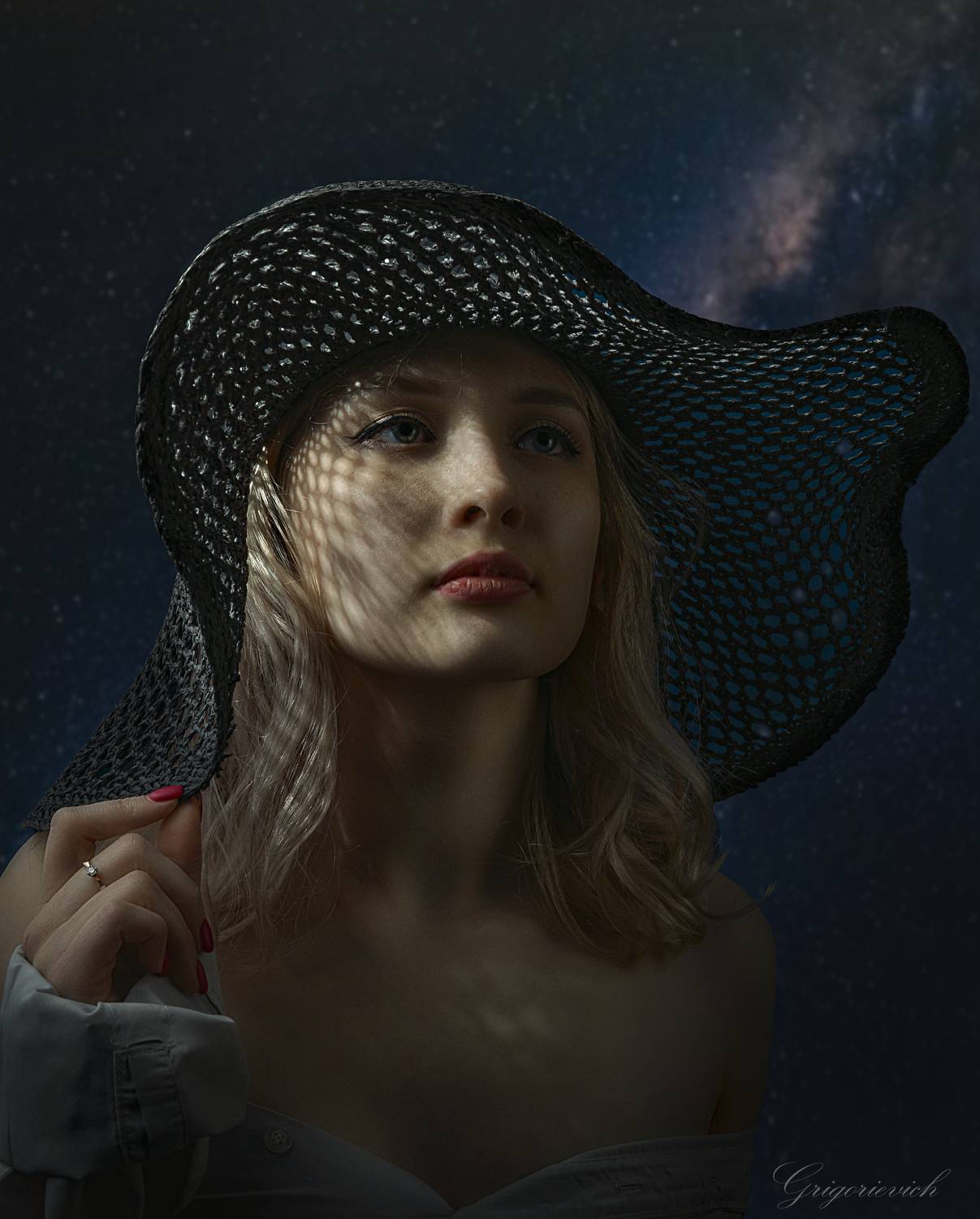 девушка. портрет. красота. глаза. шляпа, Урасов Олег