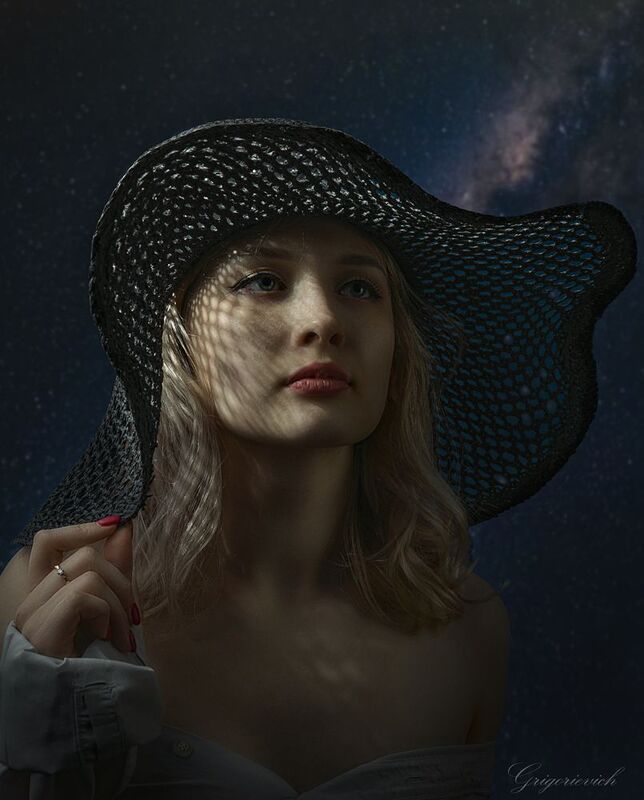 девушка. портрет. красота. глаза. шляпа Елена фото превью