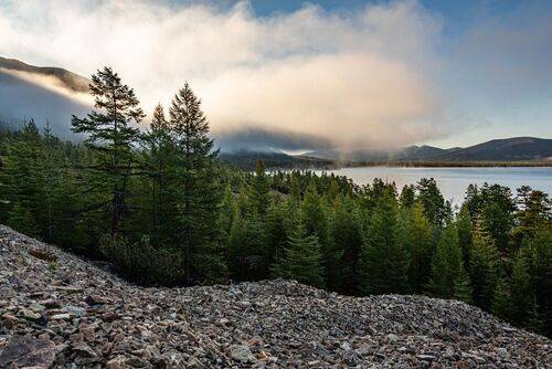 Туманное утро на озере Гранд. Колыма (продолжение)