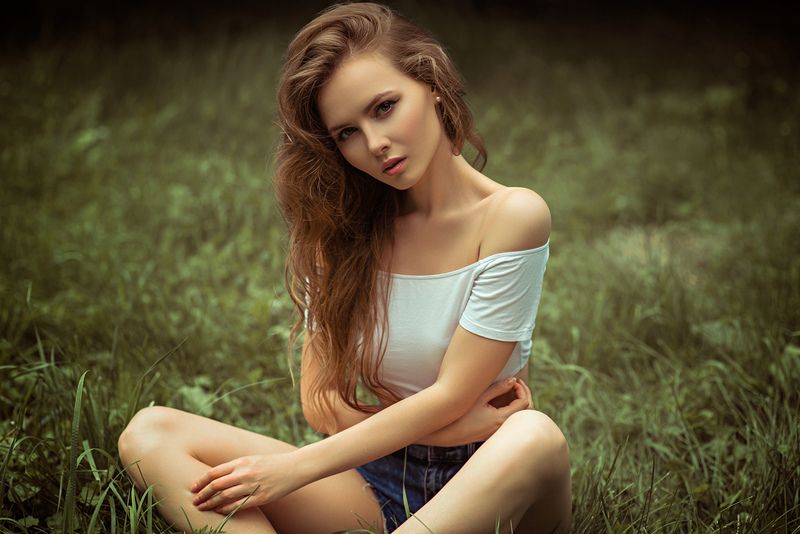 girl, model,hot, studio, portrait, black, light, young, summer, sexy Kate фото превью