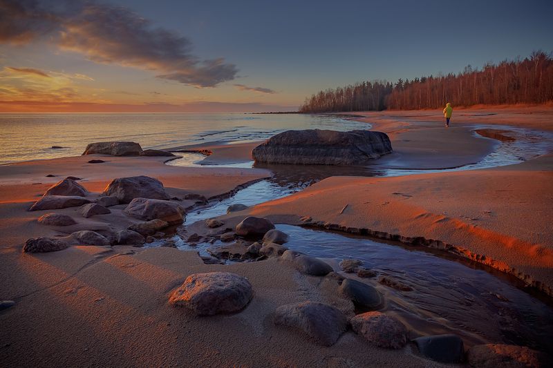 осень, поздняя осень, северный пляж, карелия, северное приладожье, сортавала, питкяранта, русский север,северная природа, северный пейзаж, пейзажи карелии, фототуры по карелии, фототуры по ладоге Ладожские пляжи фото превью