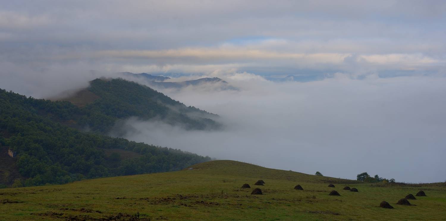 горы лето кавказ утро, Александр Жарников