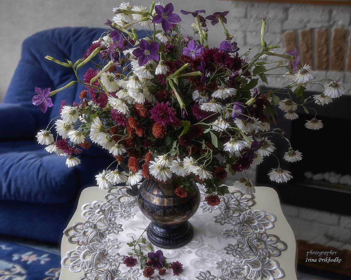 натюрморт, цветы, букеты, интерьер, Приходько Ирина
