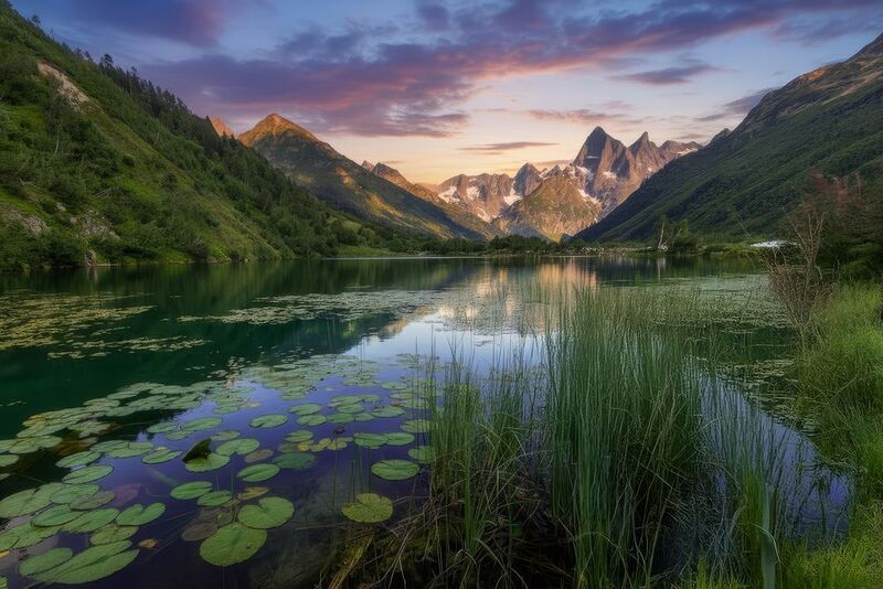 Летний вечер в Домбае фото превью