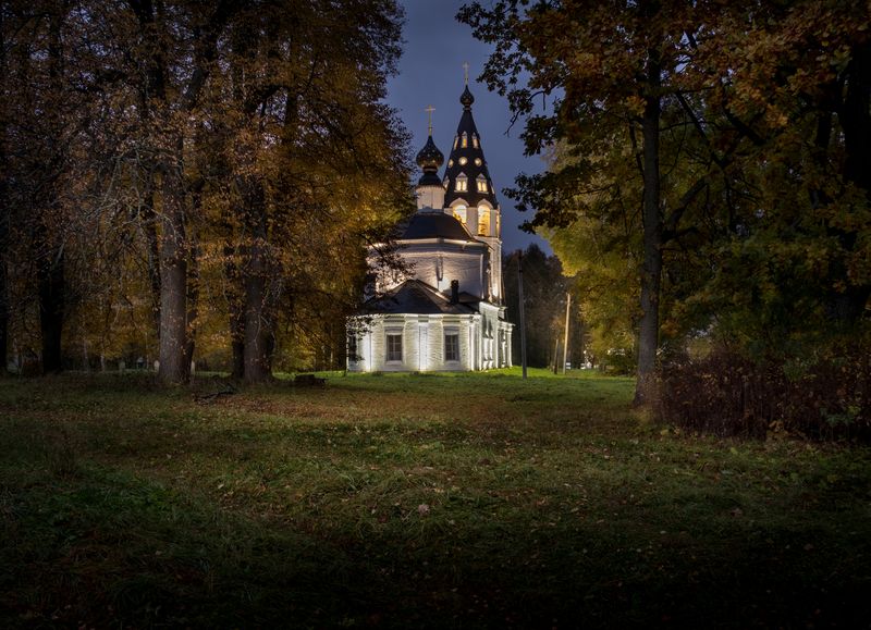 нд, плес, ивановская область, русь, русская старина, россия православная, россия, russia, by night, святая русь, святая русь нд, ночное фото, ночь, плёс, когда не спится На Соборной горе фото превью