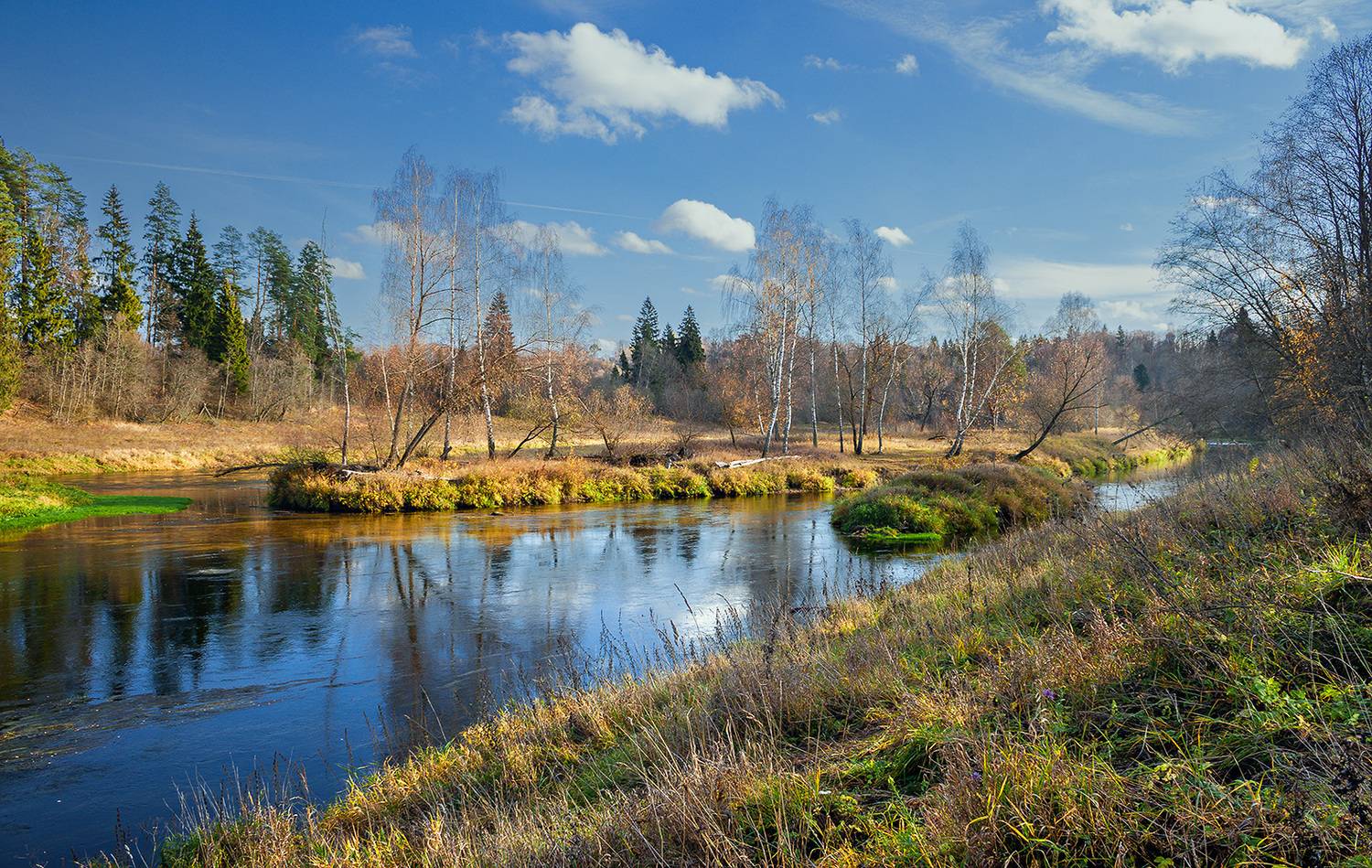 река, москва, осень, природа, Виктор Климкин