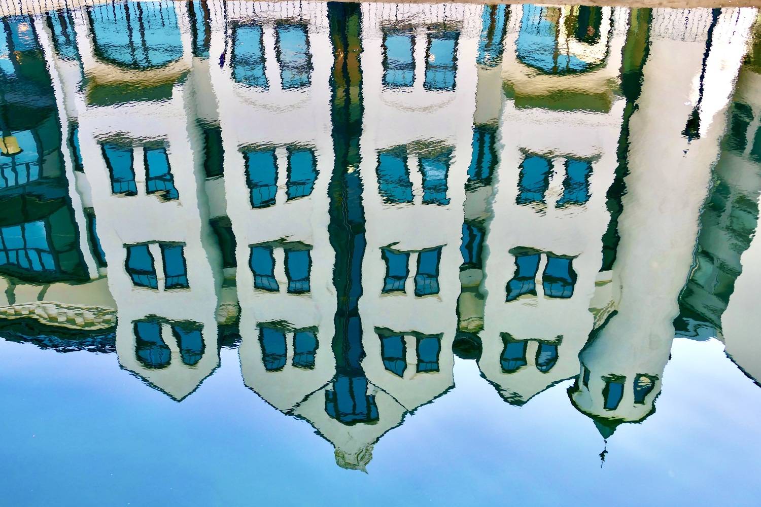 Abstraction, Architecture, Norway, &Aring;lesund, Art Noveau, Colors, Reflection, , Povarova Ree Svetlana