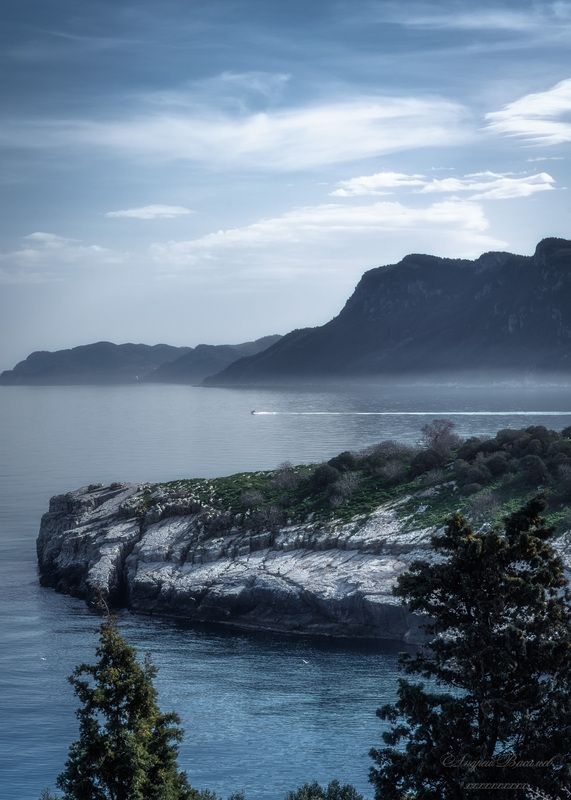 пейзаж, морской пейзаж, горы, острова  фото превью