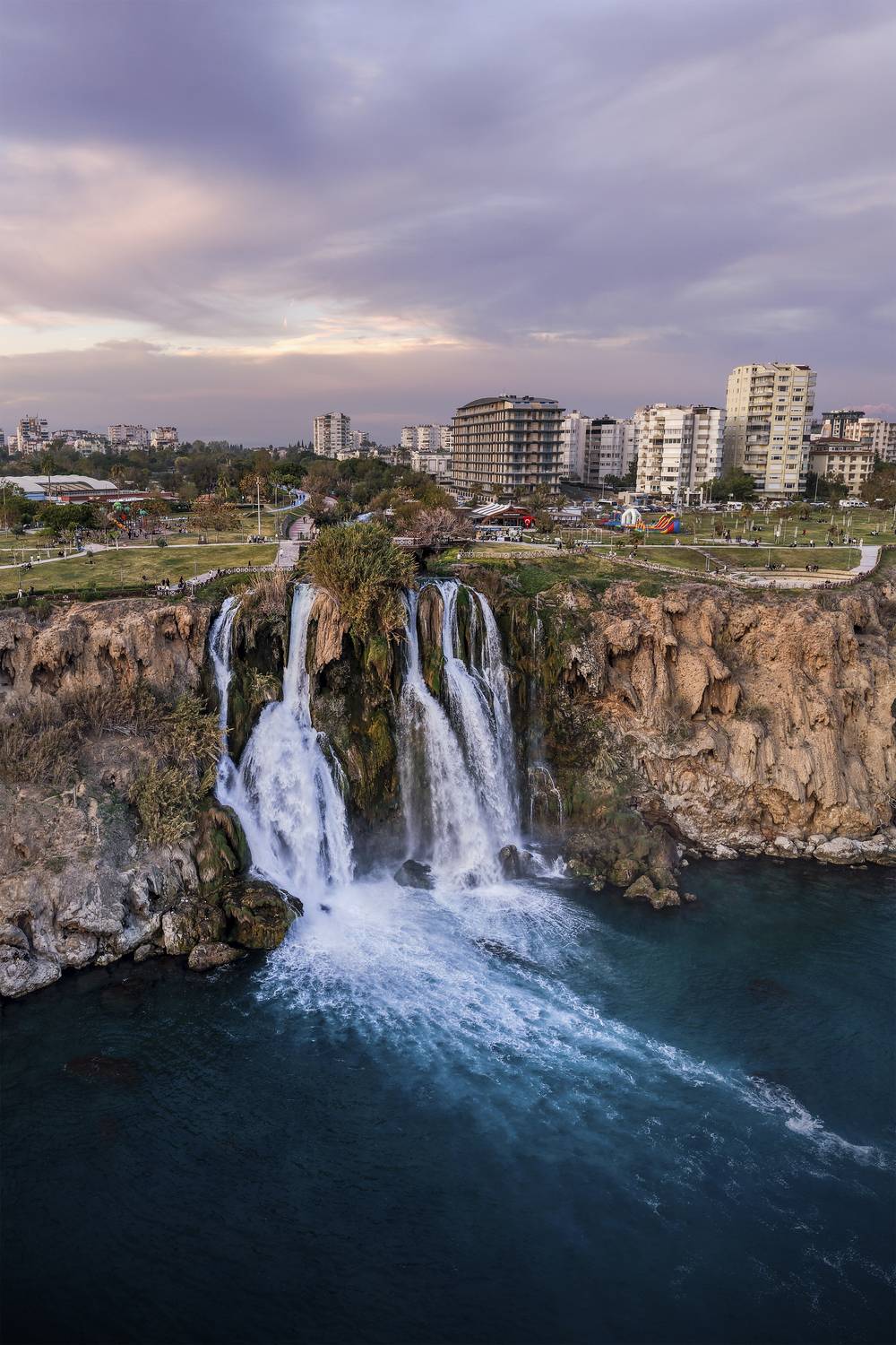 анталья, водопад, закат, дюне, дюденский водопад, турция, пейзаж, Игорь Юркин