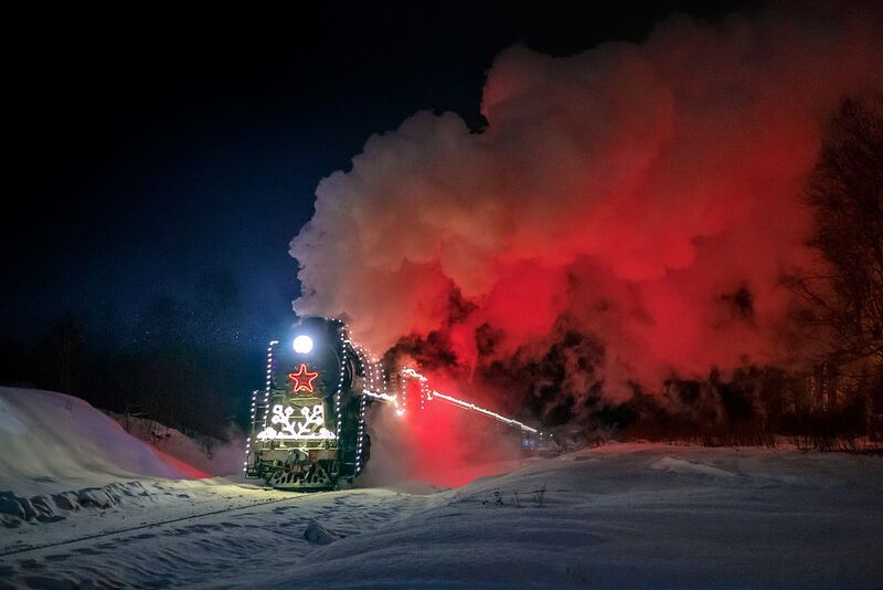 северная зима, карельская ночь, паровоз, рускеальский экспресс, ретропоезд, карелия, ладога, северное приладожье, сортавала, питкяранта, русский север,северная природа, северный пейзаж, пейзажи карелии, фототуры по карелии, фототуры по ладоге Легенда о ноябрьском поезде-призраке фото превью