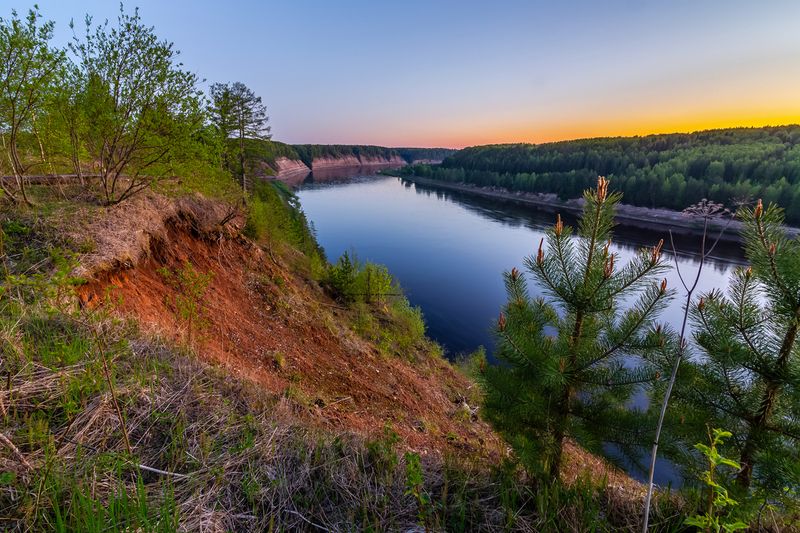Закат над Сухоной. фото превью