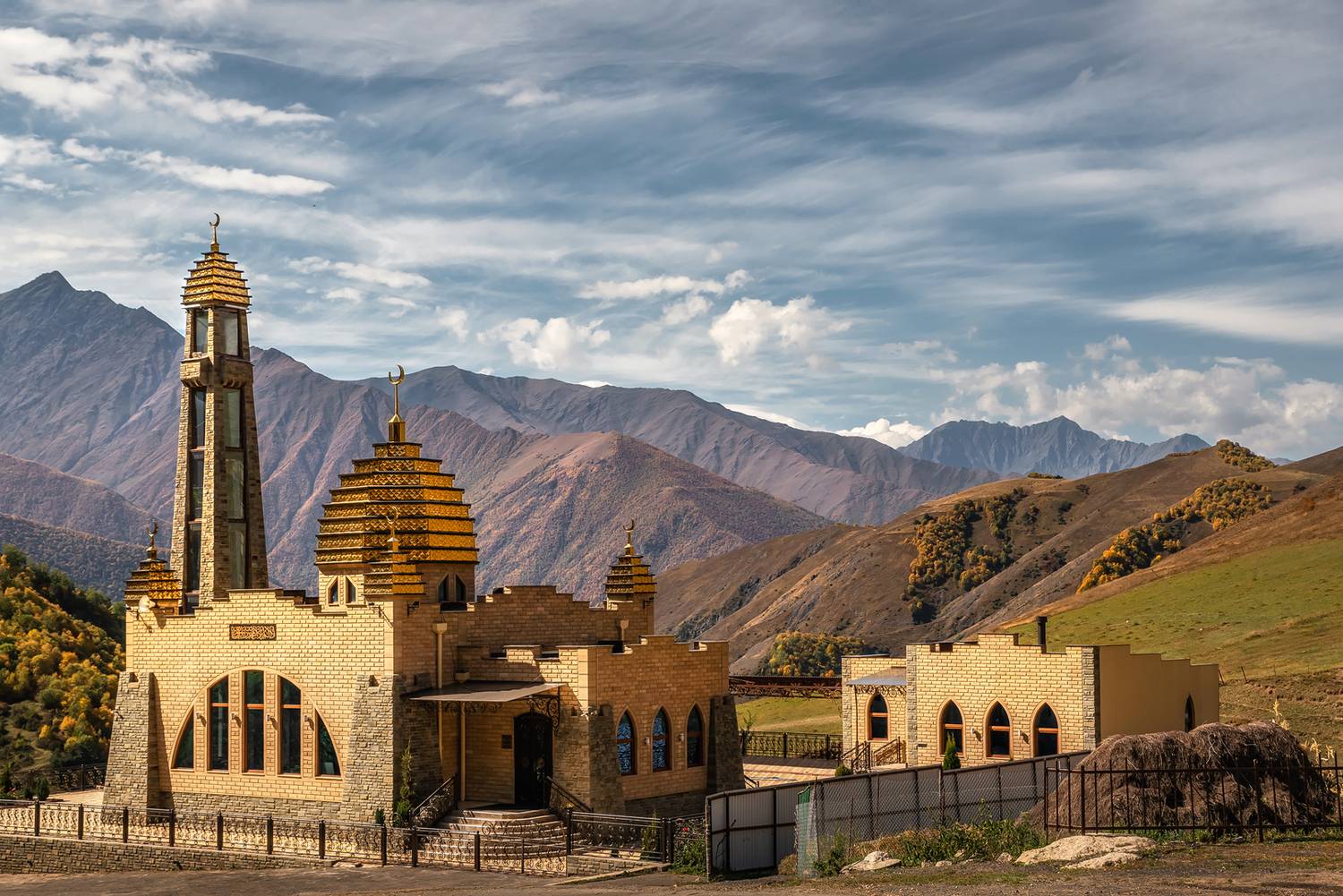 кавказ, горы, ингушетия, мечеть, гули, горная ингушетия, осень в горах, architecture, архитектура, Zakharov Armen