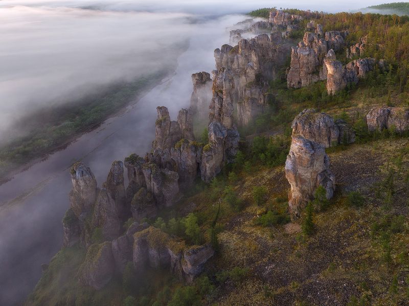 Утро туманное фото превью