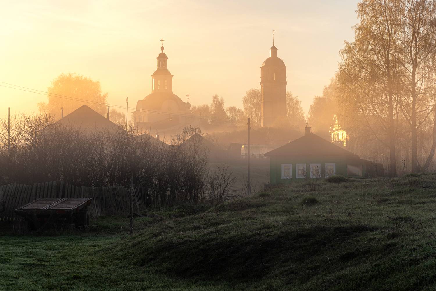 весна, рассвет, деревня, Малыгин Андрей