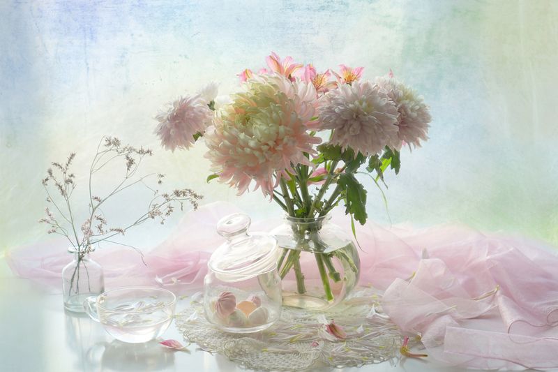 С хризантемой фото превью